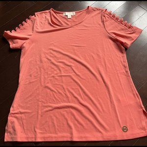Nwot women's michael kors short ladder sleeve top size L
